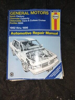 Haynes 82-89 GM A-Cars Century Celebrity Ciera Cutlass 6000 Repair Manual #829